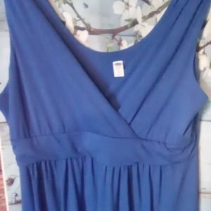 Blue old Navy maternity dress
